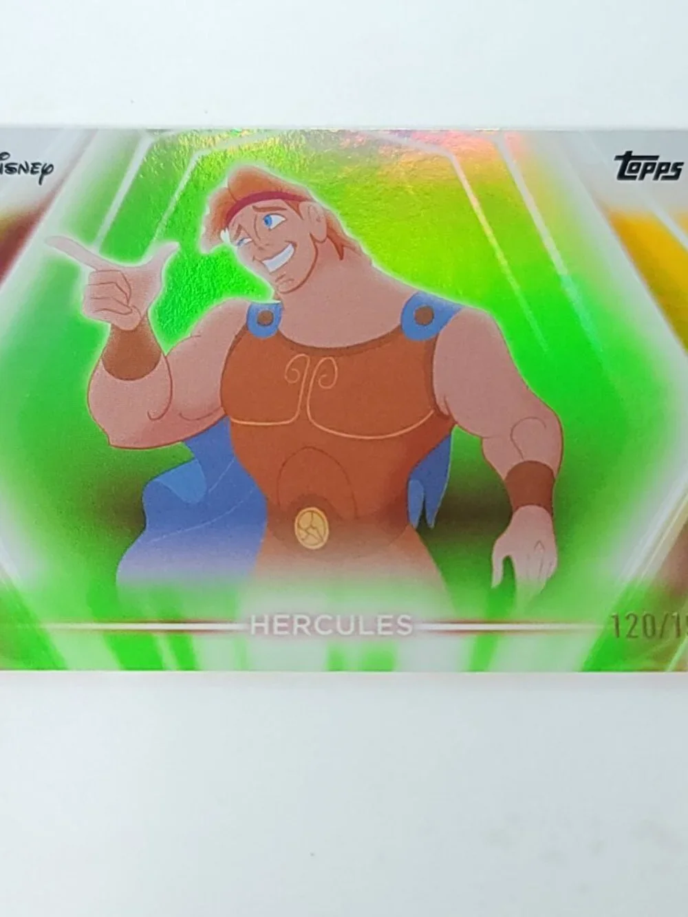 Hercules Topps 2026 Disney Neon Holo Parallel Refractor Limited 120/199 - Picture 1 of 4